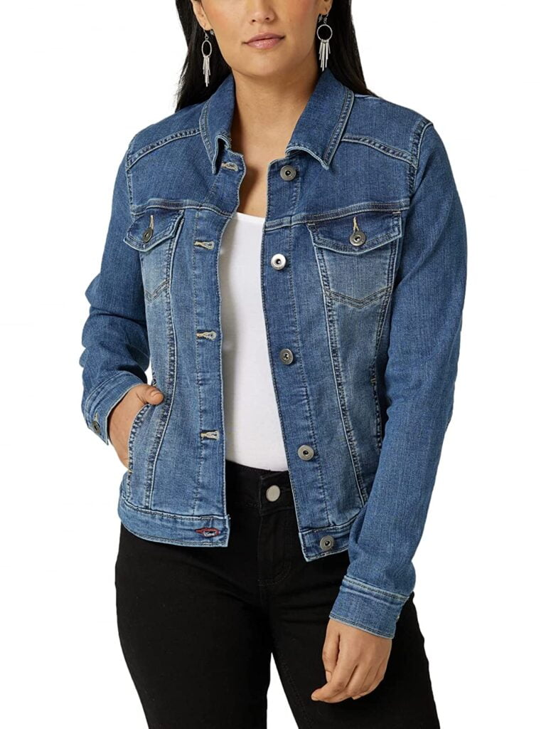 women's denim jacket blue